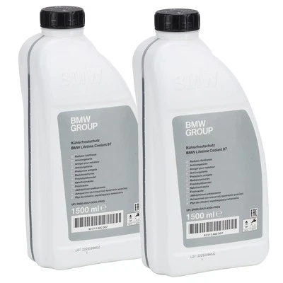 3L 3 Liter ORIGINAL BMW Kühlerfrostschutz Konzentrat BLAU / GRÜN 83515A6CDD7 - Bild 1 von 2