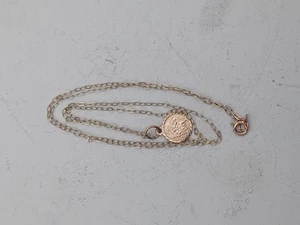 9ct Gold 9kt Fully Hallmarked St Christopner Pendant and Chain - Great Bargain - Picture 1 of 8
