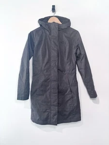 The North Face Damen Longline Parka Jacke mit Kapuze XS grau wasserdicht Regenmantel - Bild 1 von 8