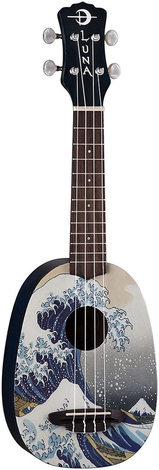 Luna UKE GWS Great Wave Soprano Ukulele Uke with Gig Bag - Image 1 of 1