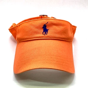 De colección Polo Ralph Lauren Naranja Visera Sombrero Gorra Ajustable - Imagen 1 de 5