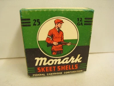 MONARK SKEET SHOTGUN Shot Shells EMPTY BOX  12 Gauge Federal Cartridge Corp - Image 1 of 4