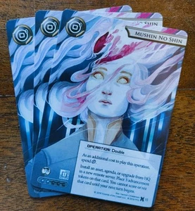 3x Mushin No Shin Netrunner Official FFG Promo cards - Playset (NISEI, null) - Picture 1 of 2