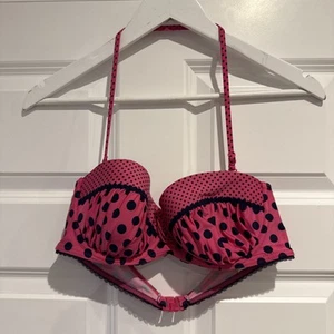 Floozie Bikini Oberteil Damen rosa gepunktet 36B - Bild 1 von 6