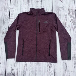 The North Face Herren M Fleecejacke Lila Meliert Full Zip Brusttasche Stretch - Bild 1 von 6