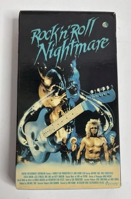 Rock ‘N’ Roll Nightmare VHS RARE Horror VHS Academy Heavy Metal All Flaps - Immagine 1 di 4