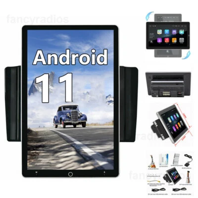 10.1" Vertical Screen Rotation Android 11 2din Car Radio Stereo Player Navi GPS - Image 1 of 4