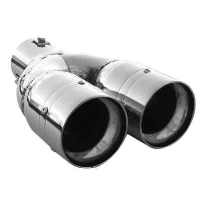 Exhaust Tip Trim Pipe Tail Double For Suzuki Grand Vitara Jimny Liana Swift - Image 1 of 4