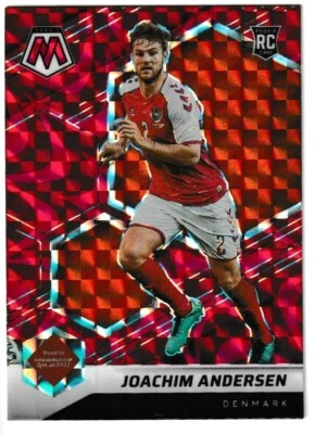 2021-22 Panini Mosaic FIFA World Cup #152 Joachim Andersen Red Mosaic Rookie RC - Image 1 of 2