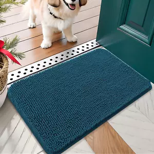 Dog Door Mat for Muddy Paws 24x16, Absorbs Moisture and Dirt, Absorbent Non-Slip - Picture 1 of 8