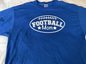 Camiseta Mujer FÚTBOL MAMÁ Azul Real ~ TOTALMENTE NUEVA ~ - Imagen 1 de 2