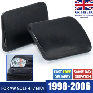 2X For VW GOLF MK4 IV HEADLIGHT HEADLAMP WASHER NOZZLE JET COVER CAP 1J0955110A - Picture 1 of 6