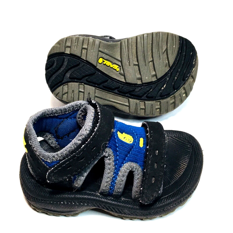 Teva Psyclone Sandals Shoes Toddler sz 2 & 3  Blue Gray Kids Casual - Image 1 of 4