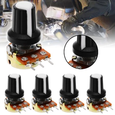 5pcs Poti Potentiometer Drehpotentiometer mono linear 10K OHM 10% Toleranz - Bild 1 von 4