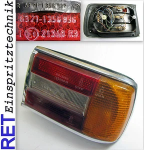Rückleuchte Rücklicht rechts BMW 1802 2002 Glas + Rahmen + Trägerplatte original - Picture 1 of 3