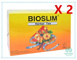 New!!! Bioslim Tea - Bio Slim Herbal Tea Bags For Weight Loss 30's X 2 - Picture 1 of 5