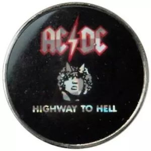 AC/DC ''Highway to Hell'  crystal prismatic metal vintage 80's  Bon Scott, Angus - Picture 1 of 2