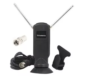 Antena de TV Telescópica con Cable de 6 Pies para DTV DVB-T UHF VHF USB TV Sintonizador Stick - Imagen 1 de 4
