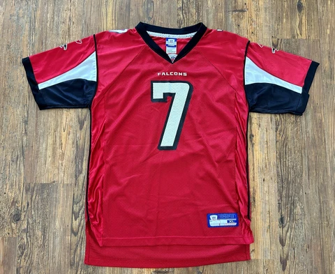 Michael Vick Atlanta Falcons #7 Reebok NFL Red Jersey On Field Youth XL Adult Sm Cover