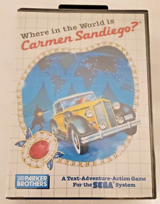 VINTAGE Where in the World is Carmen Sandiego ? Sega Master System. 1988,NEW - Image 1 of 4