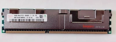 Hynix 16GB 4Rx4 PC3-8500R  DDR3-1066MHz 4Rx4 Reg ECC, HMT42GR7BMR4C-G7 - Image 1 of 3