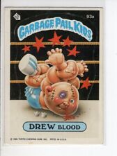 DREW BLOOD WITH COPYRIGHT TOPPS GARBAGE PAIL KIDS CARD SERIES 3 #93A GOOD
