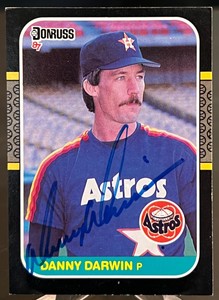 1987 Donruss #508 : SIGNED Danny Darwin : Houston Astros