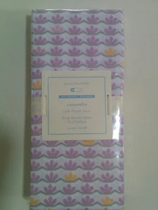 NWT Pottery Barn Kids Cassandra crib fitted sheet pink lavender multi - Picture 1 of 1
