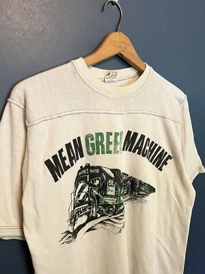 Vintage 70’s Mean Green Machine Train Cotton Shirt Size Boys XL - Image 1 of 4