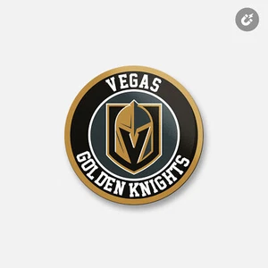 Vegas Golden Knights NHL | 4"" X 4"" imán decorativo redondo - Imagen 1 de 2