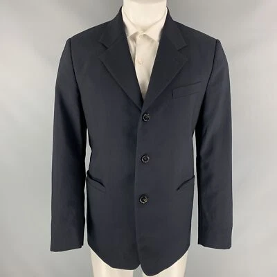 Abrigo deportivo MARNI talla 40 azul marino de lana con muesca solapa Foto 1 de 4
