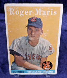1958 Topps ROGER MARIS #47 - ROOKIE CARD - CLEVELAND INDIANS - HOF