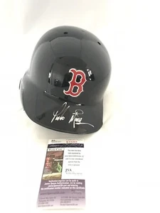 BOSTON RED SOX PEDRO MARTINEZ signed RAWLINGS FULL SIZE BATTING HELMET JSA - Picture 1 of 8