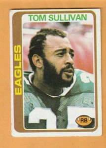 Tom Sullivan Philadelphia Eagles 1978 Topps #62 Miami Hurricanes arrugado - Imagen 1 de 2