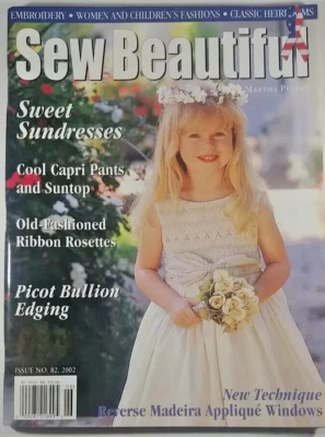 Sew Beautiful Martha Pullen Magazine Issue #82 2002 Heirloom Sewing Smocking CR - Image 1 of 4
