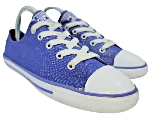 Scarpe Converse donna All Star Ox viola sneakers basse Casua 547153F taglia 7