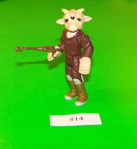Vintage Star Wars - Ree-Yees Action Figure Complete Kenner 1982 TW #14 No Repro Cover
