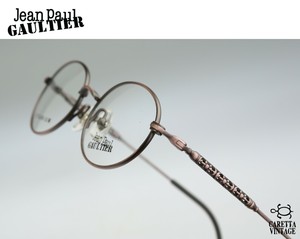 Jean Paul Gaultier 55-0022, 90s Vintage oval eyeglasses, Titanium frame