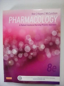 Paperback Pharmacology8e: A Patient-Centered Nursing Process Approach Kee, Hayes - Imagen 1 de 2