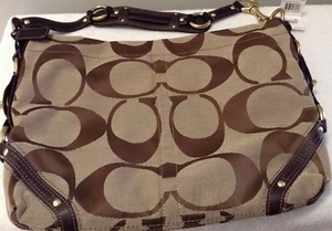 BOLSO DE MANO COACH CAQUI BOLSO DE MANO MONEDERO Nº E0873-12873 AUTÉNTICO  - Imagen 1 de 6