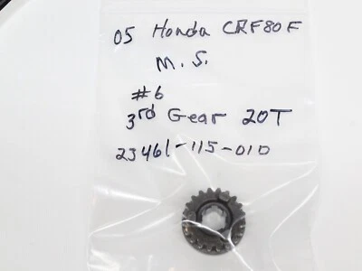 Honda CRF80F CRF XR 80 2005 04-13 transmisión eje principal tercera marcha 20T Foto 1 de 4