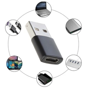 Usb Type A Male To Usb Type C Female Connector Converter Data Transfer Charging - Picture 1 of 8