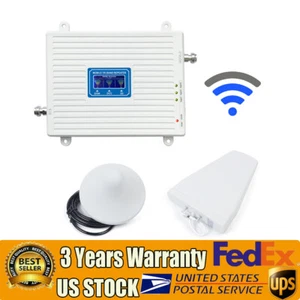Répéteur 900/1800/2100 3G 4G Signal Booster Téléphone Amplificateur Kit GSM DCS Tri Band - Photo 1 sur 9