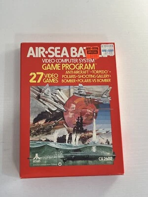 Atari Air Sea Battle Game 1977 - CIB With Manual & Atari 2600 Catalog - Image 1 of 3