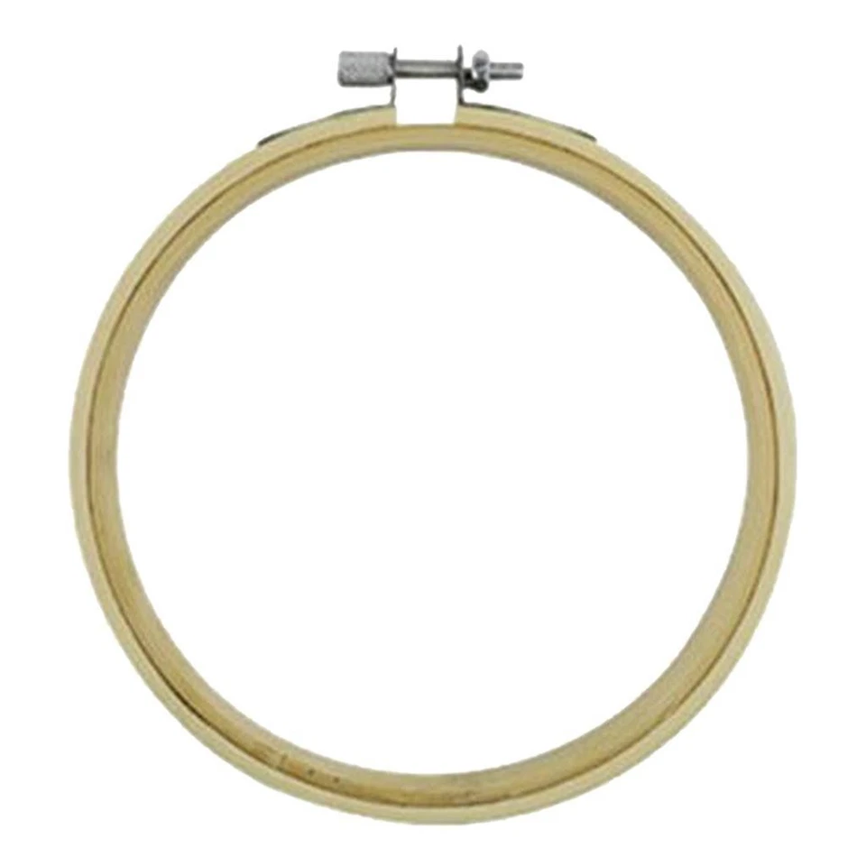 Natural Bamboo Embroidery Hoops Cross Stitch Circle Frame DIY Needlework - Image 1 of 1