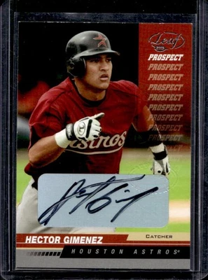 Leaf Hector Giménez 2005 automático #220 Astros Foto 1 de 2