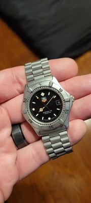 Tag Heuer 962.006 Mens 2000 Series Professional Watch Black Silver WE1110.BA0300 - Image 1 of 4