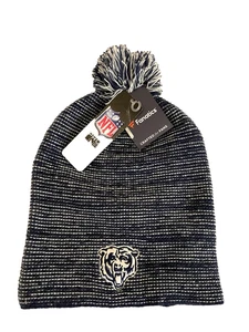NWT Women's Chicago Bears NFL Pro Line by Fanatics Navy Versalux Knit Beanie OS - Picture 1 of 5