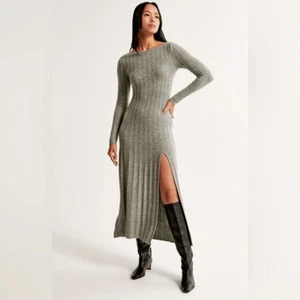 Abercrombie & Fitch Long Sleeve Maxi Sweater Dress Womens Size Small Wool Blend - Picture 1 of 10
