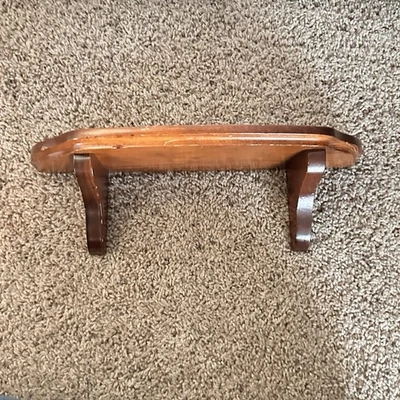 Vintage Wood Wall Shelf With Plate Groove 14.5” - Image 1 of 4